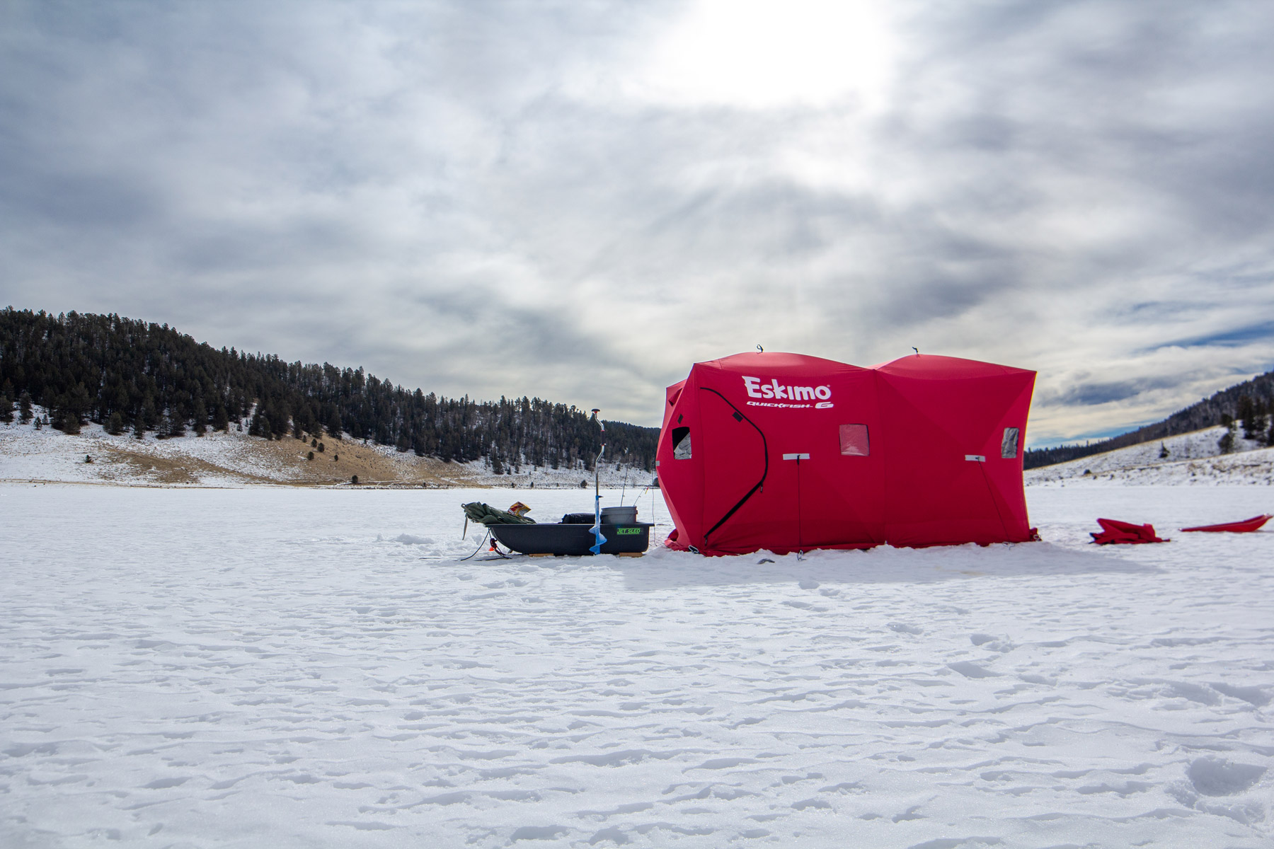 ice fishing